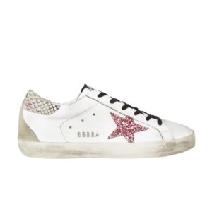 Baskets Golden Goose Wmns Superstar Blanc Snakeskin G35WS590 R56