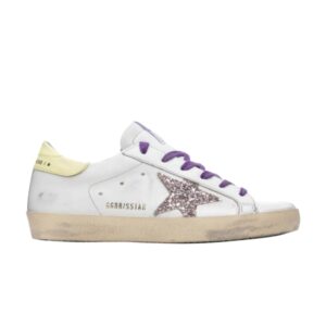 Baskets Golden Goose Wmns Superstar Blanc Jaune GWF00101 F001554 80799