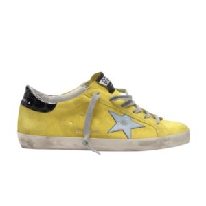 Baskets Golden Goose Wmns Superstar Jaune Bleu G36WS590 S83