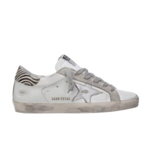 Baskets Golden Goose Wmns Superstar Zebra G36WS590 V29