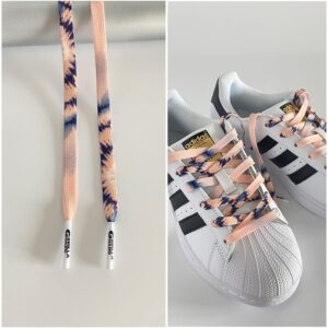 Gorilla Guard Adidas Lacets Tie-Dye Gris-Rose Noir 468820