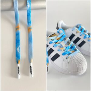 Gorilla Guard Adidas Lacets Tie-Dye Orange-Bleu 468815