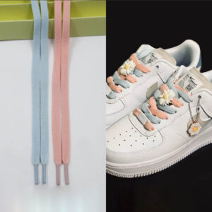 Lacets Gorilla Guard Air Force 1 Bleu Clair-Rose 470715