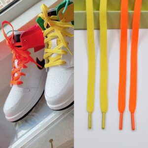 Gorilla Guard Air Jordan 1 Lacets Jaune-Orange 469449
