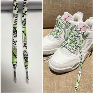 Gorilla Guard Air Jordan 4 Sculls Vert Lacets 470664