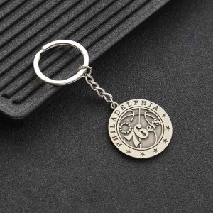 Porte-clés avec logo en acier Jinduo 76ers 427775