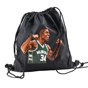 Sac à dos Jinduo Antetokounmpo Jersey noir sac noir 427717