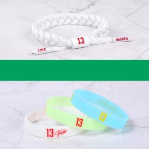 Jinduo Harden Logo Glow 4 Ensemble de bracelets Bleu 436063