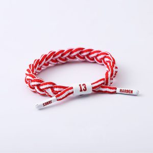 Jinduo Harden Bracelet tressé rouge blanc 426023