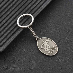 Porte-clés avec logo en acier thermique Jinduo 427779