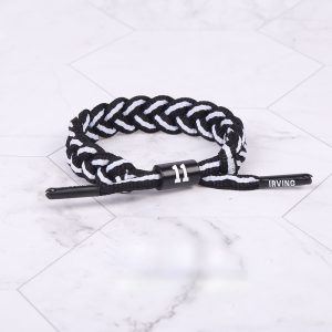 Jinduo Irving Bracelet tressé noir Blanc 426027