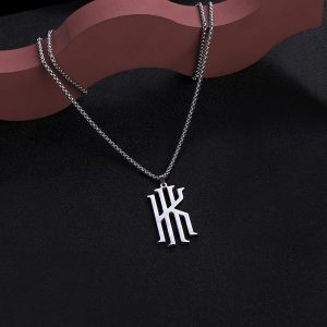 Jinduo Irving Logo Pendentif En Acier Noir 432987