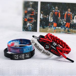 Jinduo Jordan 5 Ensemble de bracelets Blanc 425238
