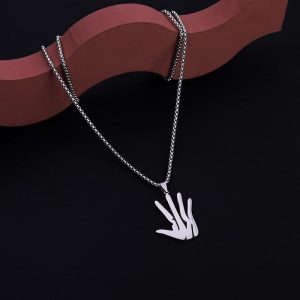 Jinduo Leonard Logo Pendentif en acier Noir 432989