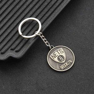 Porte-clés avec logo en acier Jinduo Nets 427721