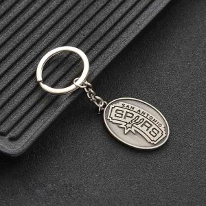 Porte-clés avec logo en acier Jinduo Spurs 427771