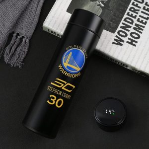 Jinduo Warriors Curry Bouteille d'eau thermos noire 432114