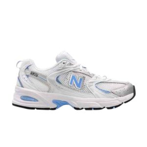 New Balance 530 Blanc Carolina Bleu Baskets MR530MIC