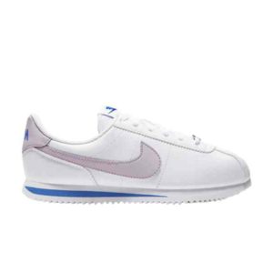 Nike Cortez Basic SL GS Blanc Glacé Lilas Baskets 904764 108