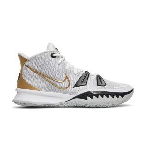 Nike Kyrie 7 EP Blanc Métallique Or Noir CQ9327 101
