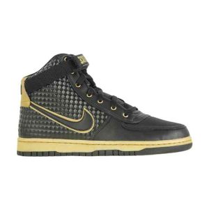 Nike Vandal High Premium GS Noir Métallique Or 317953 001