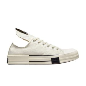 Rick Owens x DRKSHDW DRKSTAR Baskets Converse Chuck 70 Low Egret A00134C