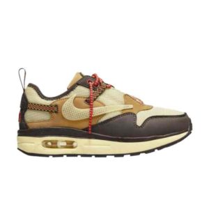 Travis Scott x Nike Air Max 1 PS Baskets marron baroque Marron baroque/Lemon Drop/Blé/Rouge Chili DN4169 200