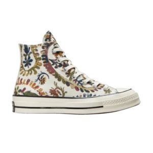 Baskets Wmns Converse Chuck 70 High Fall Florals – Egret Noir 572545C