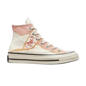 Baskets Wmns Converse Chuck 70 High Metallic Floral Blanc 572423C