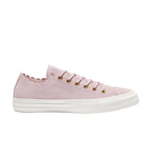 Wmns Converse Chuck Taylor All Star Low Frilly Thrills Baskets en mousse rose Noir 563416C