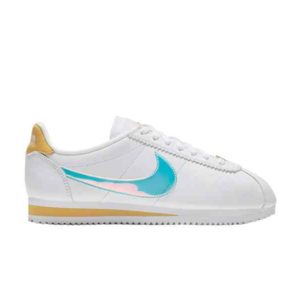 Baskets Wmns Nike Classic Cortez Blanc Topaz Or CI9914 100