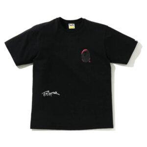 BAPE A Swimming Ape Back Street Tee Noir Noir 474710