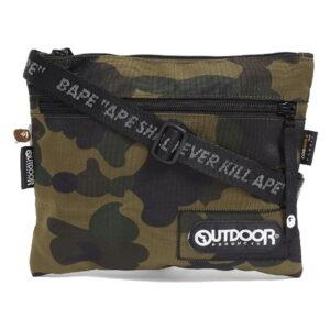 BAPE A Swimming Ape Bape x Outdoor Products 1st Camo Mini sac à bandoulière Vert Vert 474773