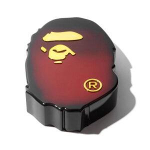 Boîte à bonbons BAPE A bain singe nouvel an chinois tête de singe boîte à bonbons rouge rouge 474785