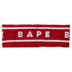 BAPE A Swimming Ape Bandeau Rouge Noir 474833