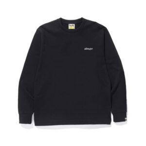 BAPE A Swimming Ape Patch T-shirt à manches longues Noir Noir 478955