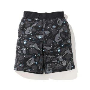 BAPE A Swimming Ape Space Camo Sweat large court noir rouge 479934