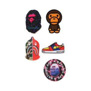 Ensemble d'autocollants BAPE A Swimming Ape (FW20) multicolore 480693