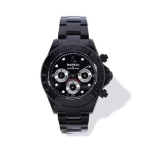 Montre-bracelet BAPE A Swimming Ape Type 3 Bapex Watch Black Black 482180