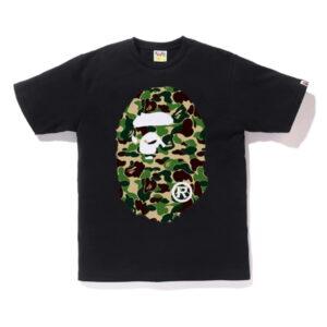 BAPE ABC Big Ape Head Tee Noir/Vert Noir 482673