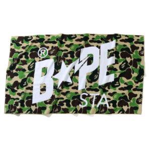 Serviette BAPE ABC Camo Bapesta Serviette de plage Vert Vert 485151