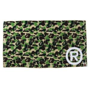 Serviette BAPE ABC Camo Serviette de plage Vert Vert 485188