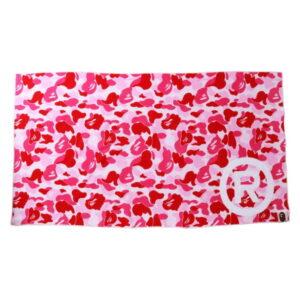 Serviette BAPE ABC Camo Serviette de Plage Rose Rose 485185