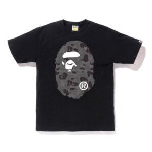 BAPE ABC Camo Big Ape Head Tee Noir/Noir Noir/Noir 485220