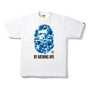 BAPE ABC Camo By Bath Tee Blanc/Bleu Blanc/Bleu 486132