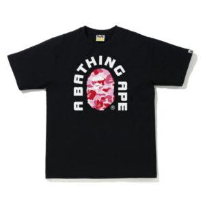 BAPE ABC Camo College 2020 Tee Noir/Rose Noir/Rose 486166