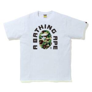 T-shirt BAPE ABC Camo College 2020 blanc/vert bleu 486158