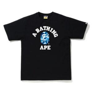 BAPE ABC Camo College Tee Noir/Bleu Noir/Bleu 486256