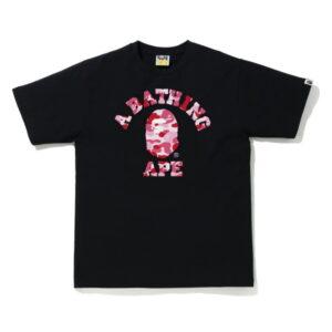 BAPE ABC Camo College Tee (SS21) Noir/Rose Noir/Rose 486214