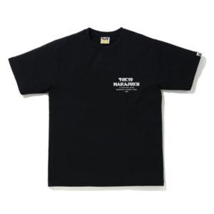 BAPE ABC Camo Daruma Tee Noir/Rose Noir/Rose 486306